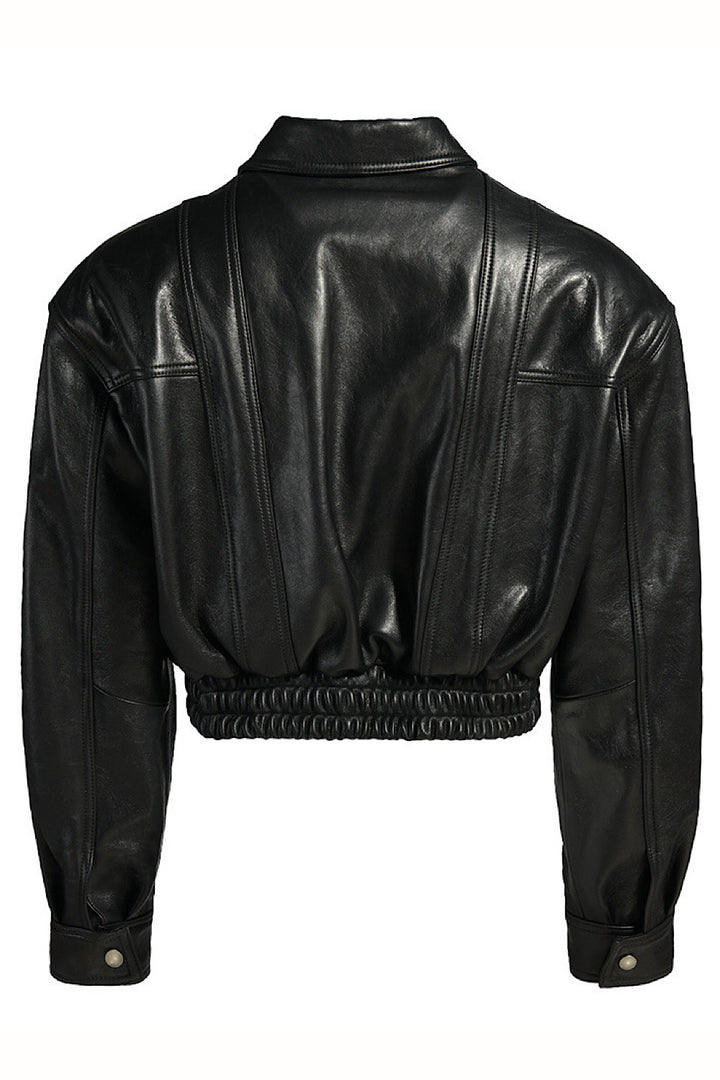 Sereline Leather Jacket Black