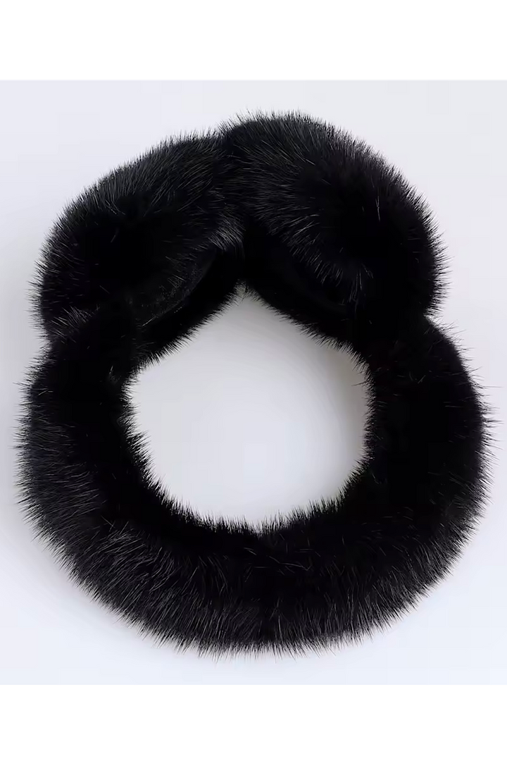 Black Mink Earmuffs