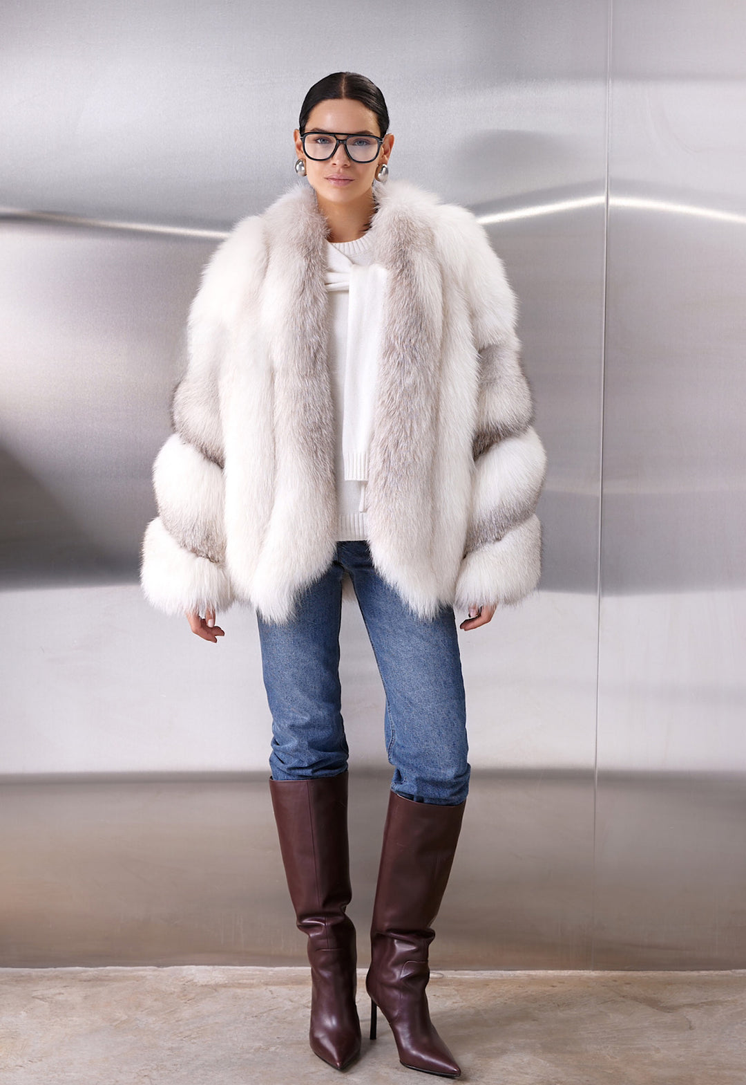 ALMA Fox Fur Coat