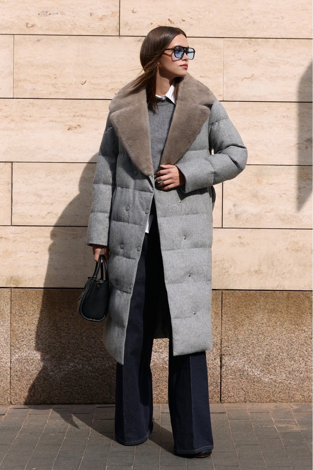 LOTTIE Wool Mink Parka