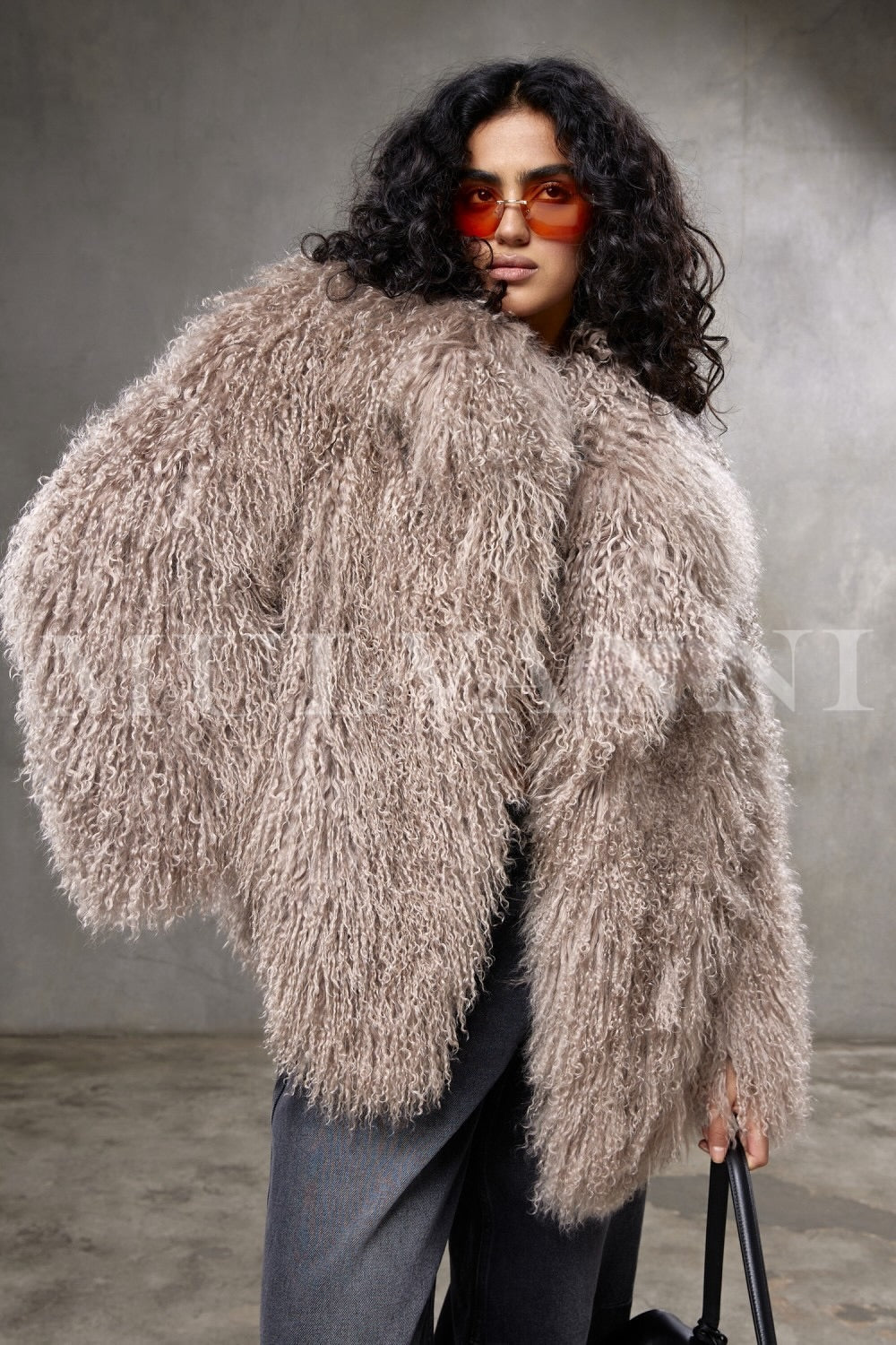VERA Mushroom Mongolian Coat