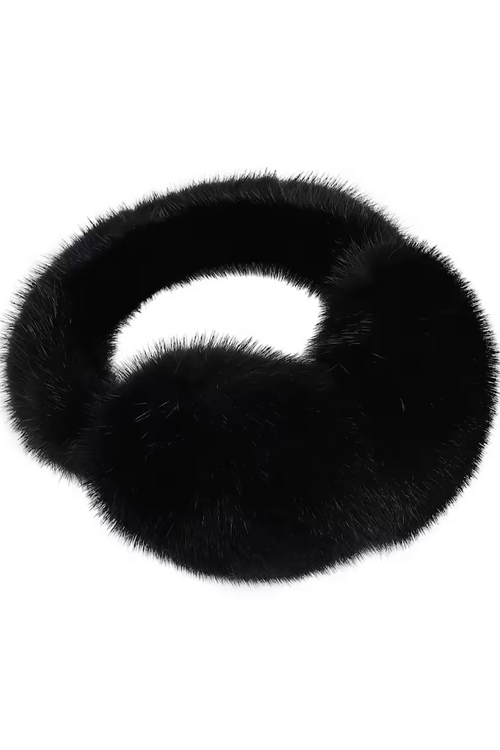 Black Mink Earmuffs