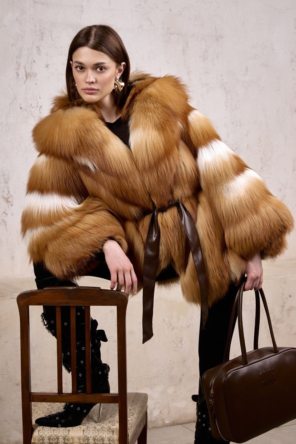 Amelie Fox Fur Coat