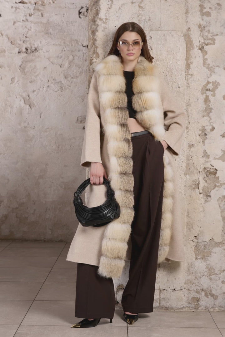 ALIZE Cashmere coat Miel